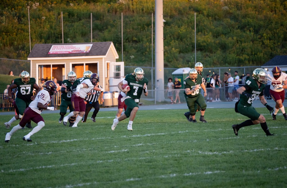 Le quart-arri&egrave;re du Vert & Or a connu un excellent match vendredi soir sur le terrain de l'&eacute;quipe