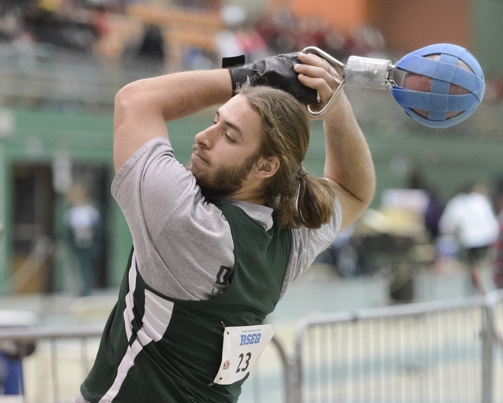 Marc-Antoine Lafrenaye-Dugas, du Vert&nbsp;&&nbsp;Or, est le monarque universitaire canadien au lancer du poids.