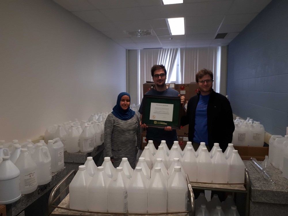 Chaza&nbsp; Al Akoumy (gauche), Tommy Lussier (centre), Paul Asselin (droite)