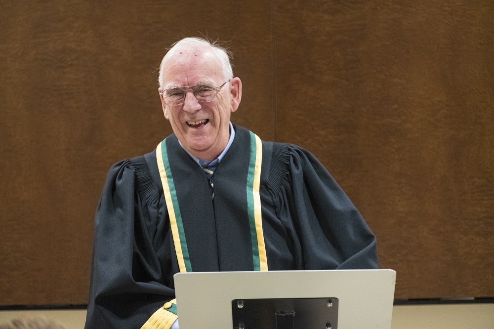 Le professeur Jean Morisset, premier doctorant de l'Universit&eacute; de Sherbrooke