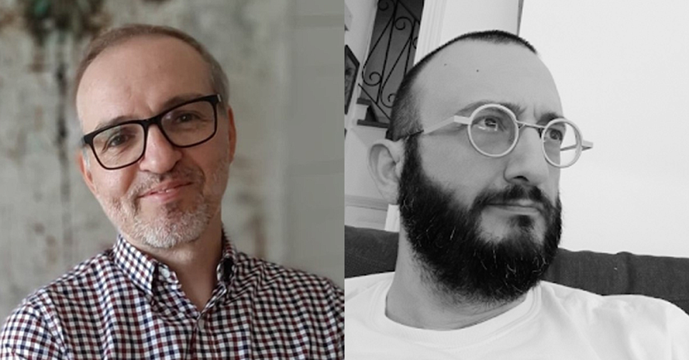 Emmanuel Choquette (&agrave; gauche) et Julien Pierre (&agrave; droite), nouveaux professeurs au D&eacute;partement de communication.