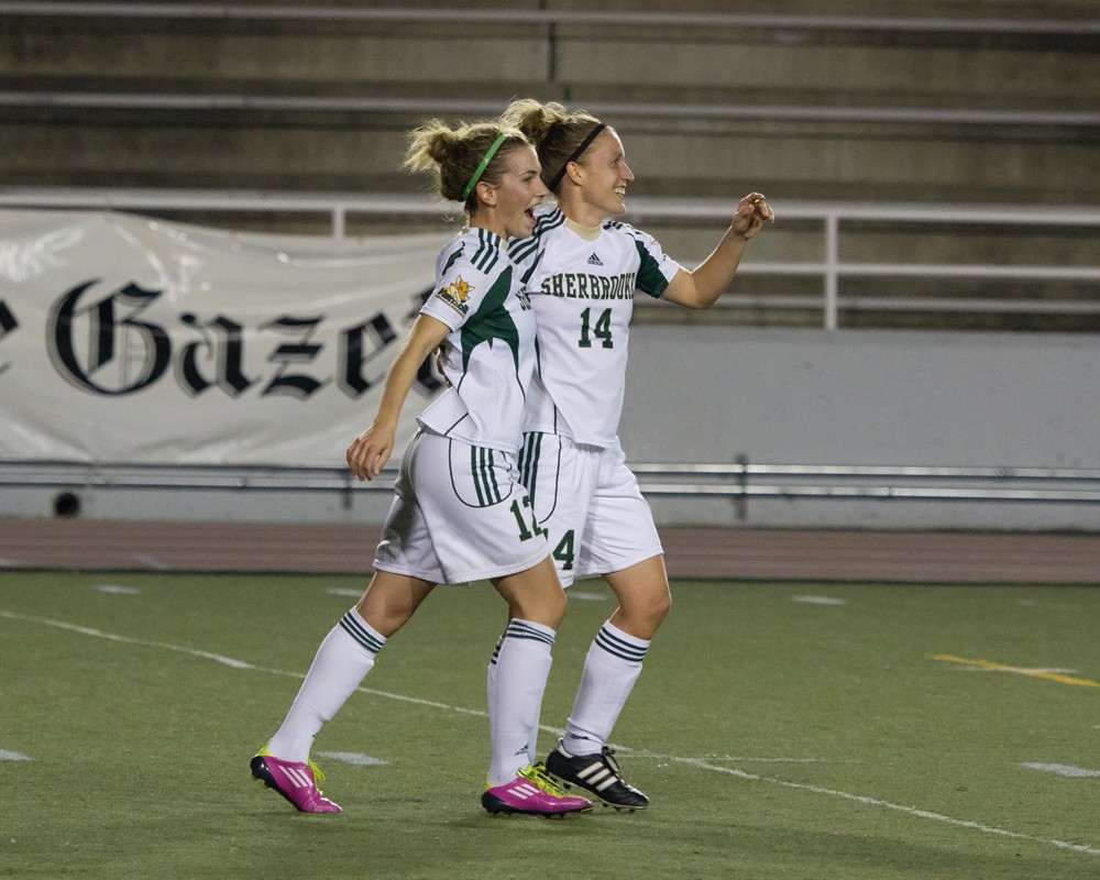 Jos&eacute;e B&eacute;langer, &Eacute;milie Duquette et le Vert & Or ont sign&eacute; une deuxi&egrave;me victoire en 48 heures, dimanche face aux Stingers de Concordia.