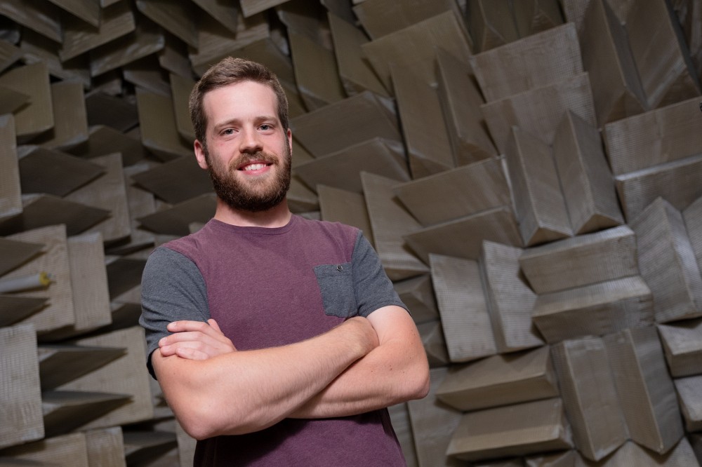 Maxime Bilodeau, &eacute;tudiant au doctorat au Groupe de recherche en acoustique de l'Universit&eacute; de Sherbrooke