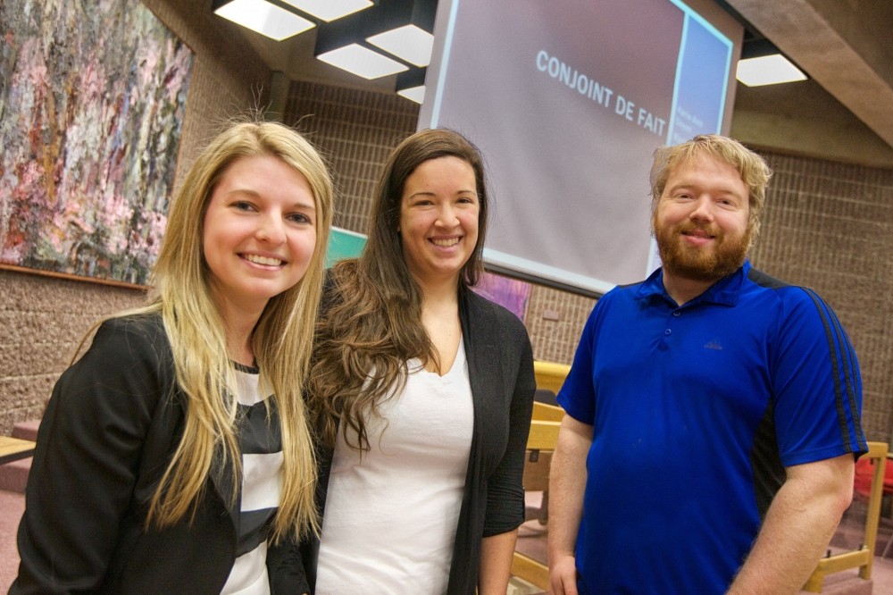 Karie-Ann Doyon, Marie-Mich&egrave;le Piquette et Pierre-Luc Simard