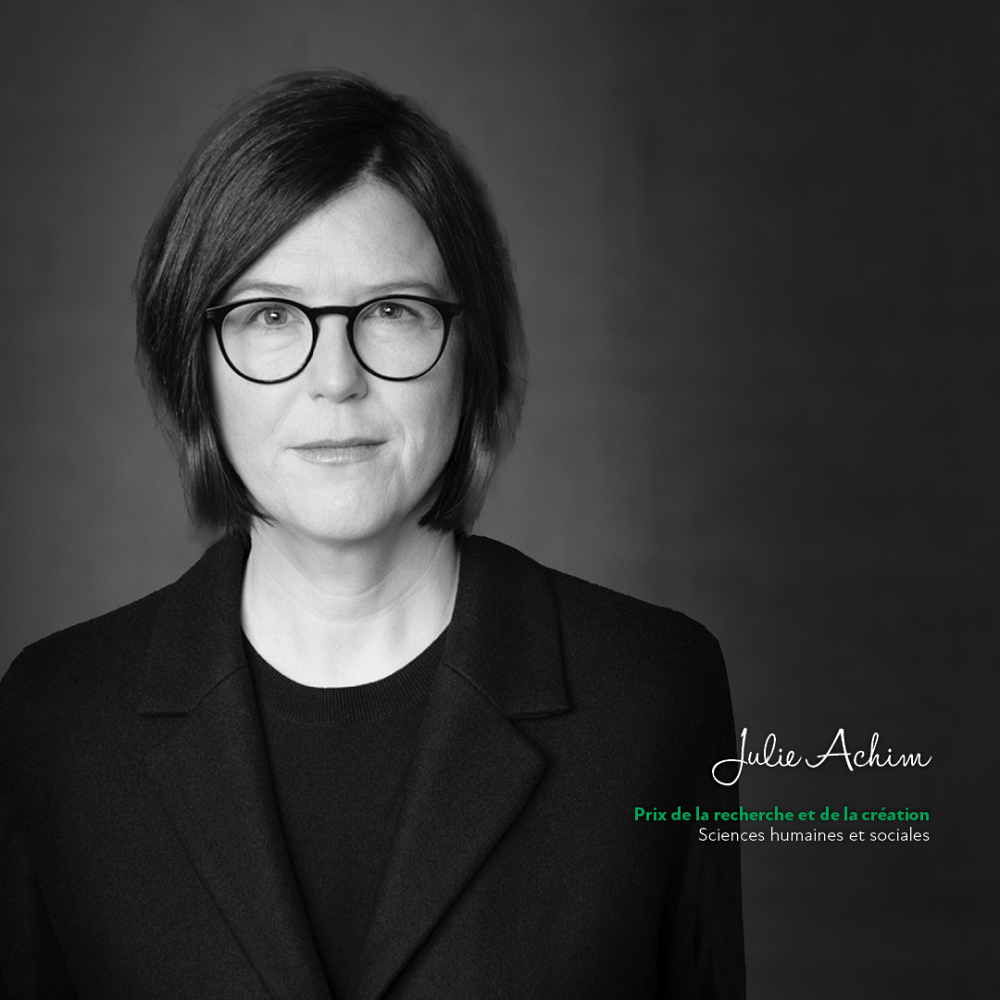 Julie Achim, du D&eacute;partement de psychologie, remporte le Prix de la recherche et de la cr&eacute;ation dans la cat&eacute;gorie Sciences humaines et sociales