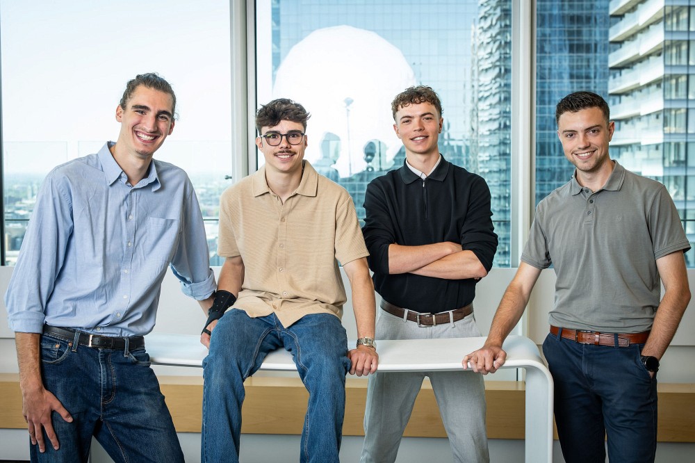 Xavier Riva, Guillaume Rochette-Marion, Samuel Raymond et Charles-Antoine Boivin