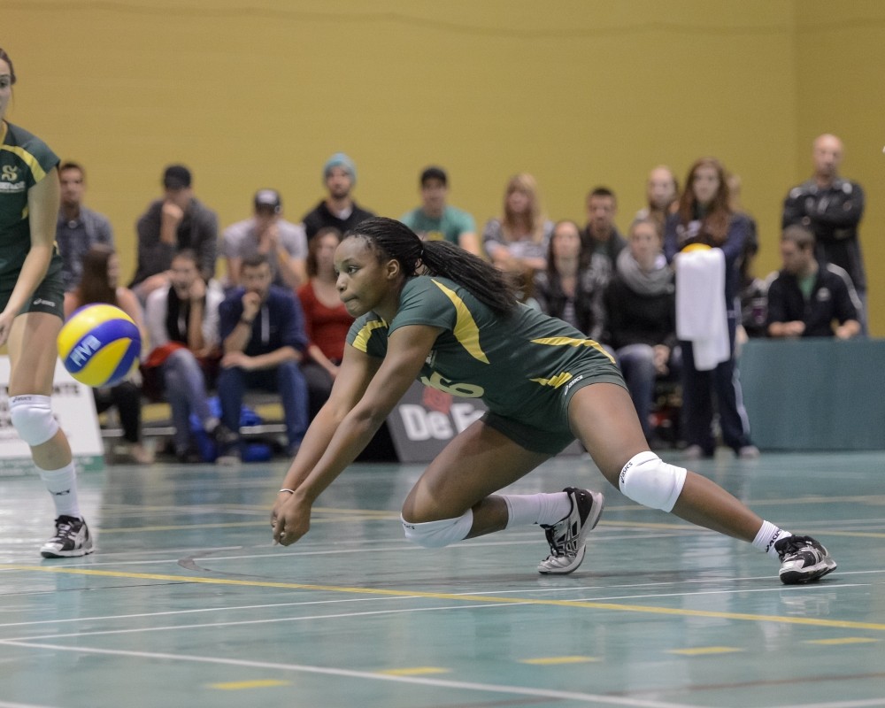 L'attaquante Raissa Nasser a connu un fort match, elle qui a obtenu 12&nbsp;attaques marquantes.