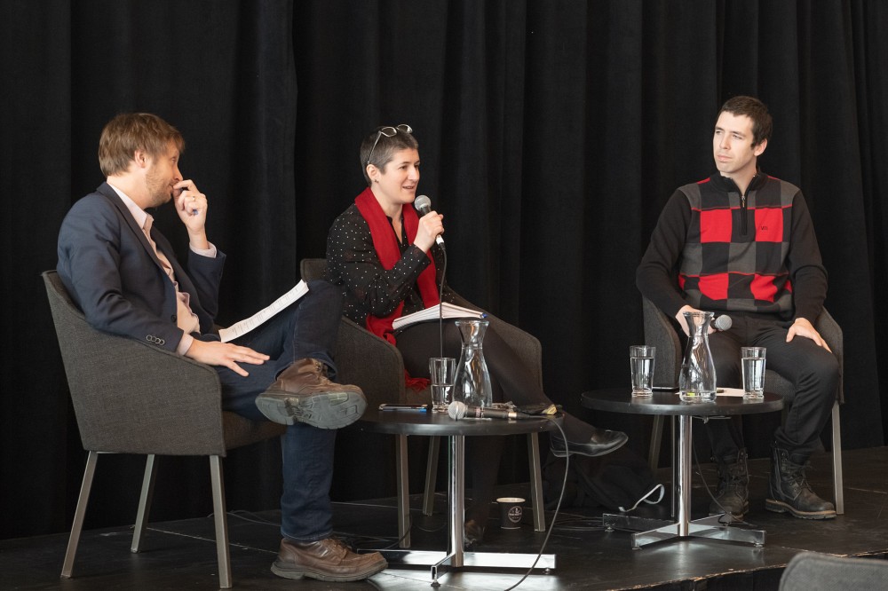 Des membres du corps professoral et un &eacute;tudiant de l&rsquo;UdeS participaient &agrave; une table ronde sur la libert&eacute; d&rsquo;expression &agrave; l&rsquo;universit&eacute; et les ph&eacute;nom&egrave;nes de polarisation.