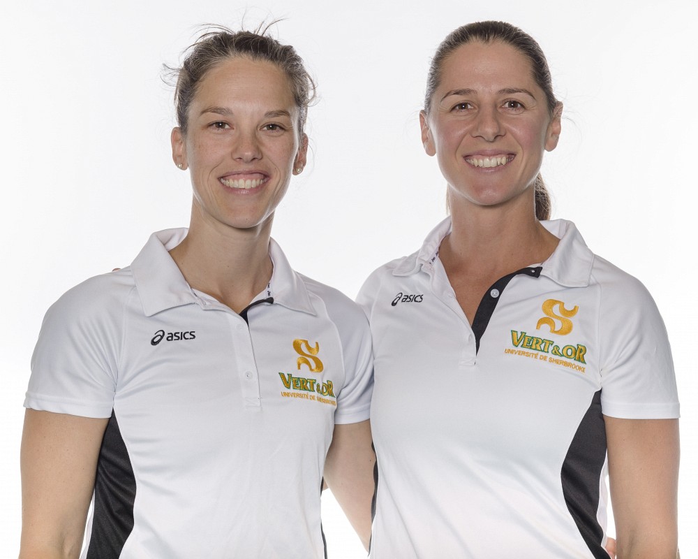 Le duo d'entra&icirc;neures du Vert & Or en volleyball f&eacute;minin form&eacute; d'Annie L&eacute;vesque et Annie Martin.