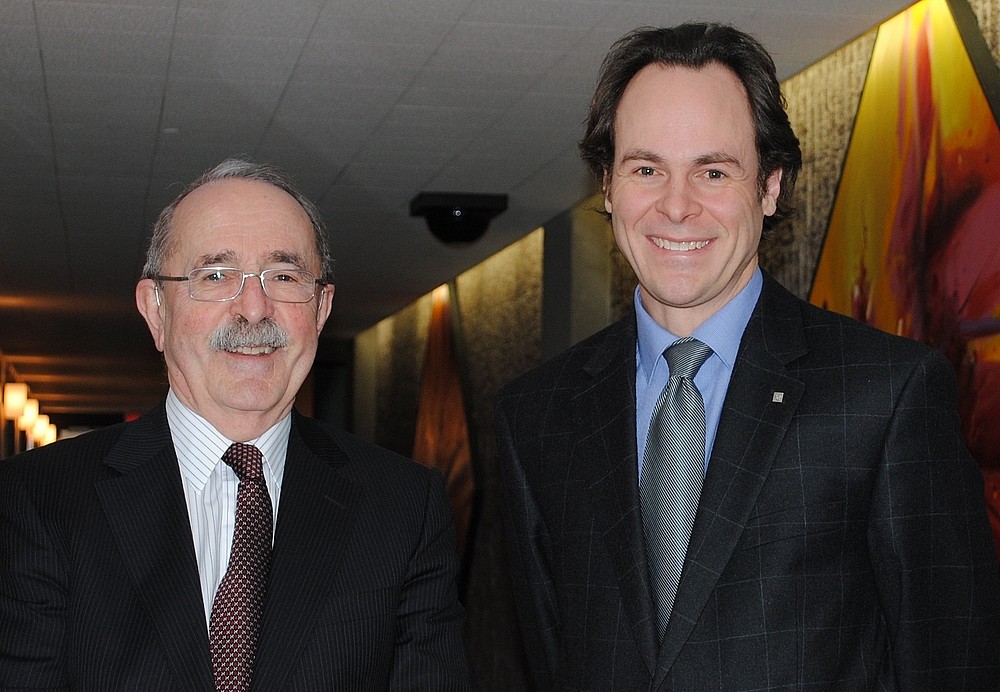 L'honorable Jean-Louis Baudouin et le doyen S&eacute;bastien Lebel-Grenier