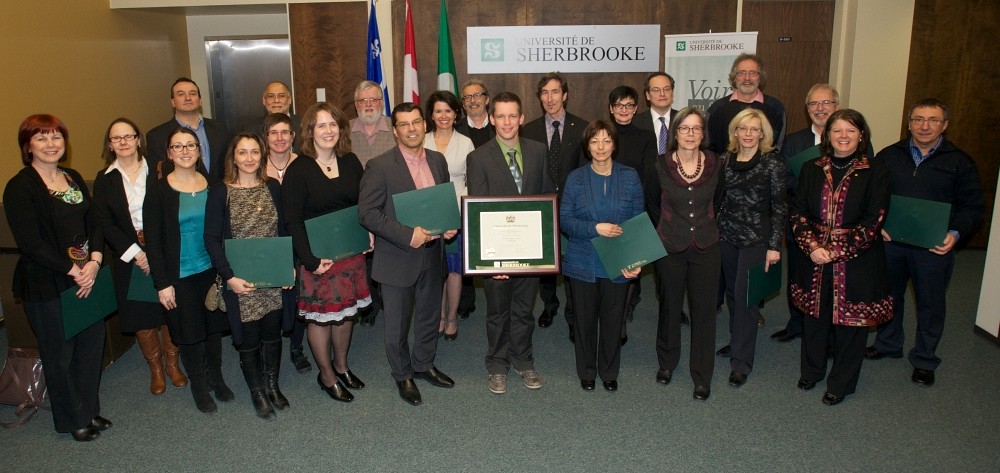 Les r&eacute;cipiendaires 2013 des prix Reconnaissance de la qualit&eacute; de l'enseignement.