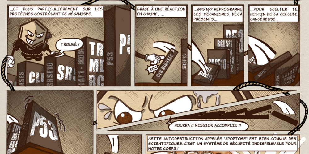 Extrait d'une bande dessin&eacute;e produite par l'une des &eacute;quipes gagnantes de l'&eacute;dition 2022.