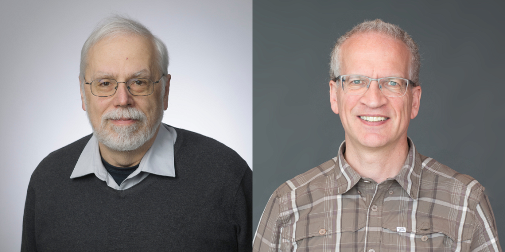 Pr Andr&eacute;-Marie Tremblay et Pr David S&eacute;n&eacute;chalPhoto : Michel Caron, UdeS