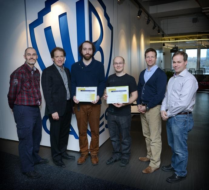 De gauche &agrave; droite&nbsp;: Martin S&eacute;vigny, Luc Ra&icirc;che, L&eacute;o Lefebvre, Jimmy Fortin, Martin Carrier et Claude Cardinal