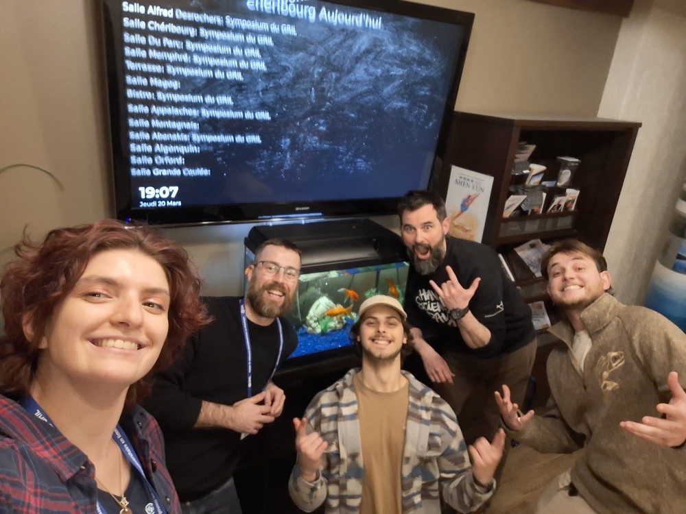 Lucile Cosyn Wexsteen, Julien Arsenault, Ga&euml;l Machemin, Fr&eacute;d&eacute;ric Bouchard et Loek Pascaud (photo fournie)