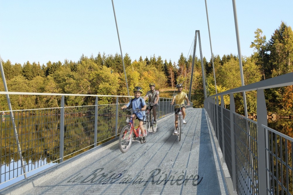 Passerelle con&ccedil;ue par des &eacute;tudiants de la Facult&eacute; de g&eacute;nie de l'UdeS