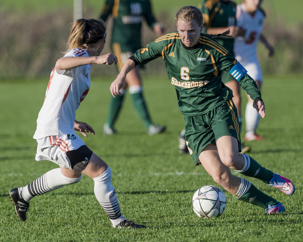 Marie-&Egrave;ve Jacques a inscrit un but dans chacune des deux plus r&eacute;centes victoires du Vert & Or, le week-end dernier, portant son total en carri&egrave;re &agrave; 81.