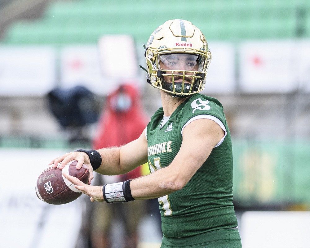 Le quart-arri&egrave;re partant du Vert & Or, Anthony Robichaud
