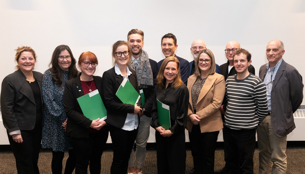 Des membres du personnel de la FLSH ont &eacute;t&eacute; honor&eacute;s lors de la c&eacute;r&eacute;monie facultaire de la qualit&eacute; de l'enseignement.Photo : Martin Blache, collaborateur