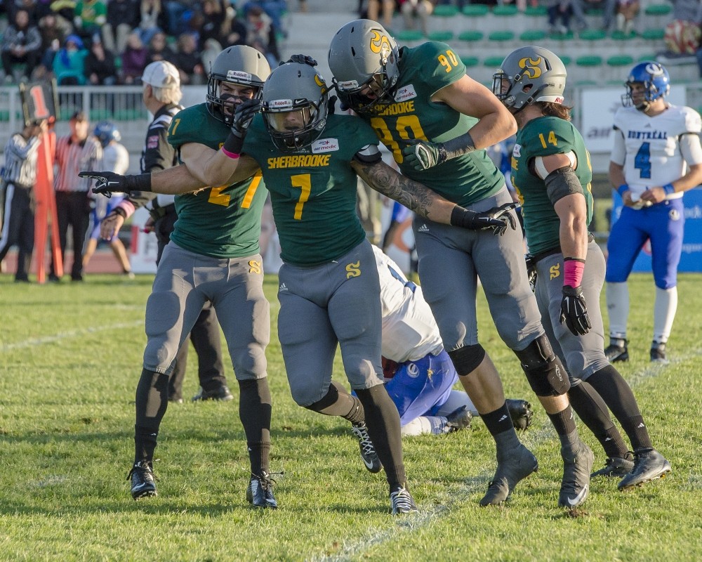 Le no 7 Alexandre Chevrier a donn&eacute; plusieurs occasions de r&eacute;jouissances &agrave; ses co&eacute;quipiers du Vert & Or samedi dernier, r&eacute;alisant plusieurs jeux importants.