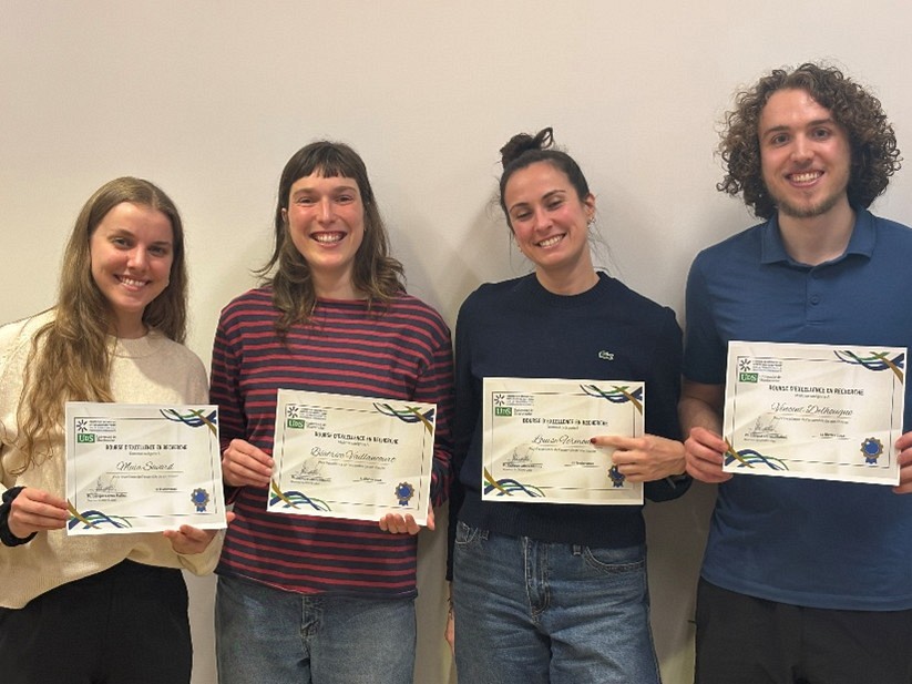 De gauche &agrave; droite&nbsp;: Ma&iuml;a Rivard, B&eacute;atrice Vaillancourt, Louise Fermon, Vincent Delhougne. Absente de la photo&nbsp;: L&eacute;a Berardinucci.