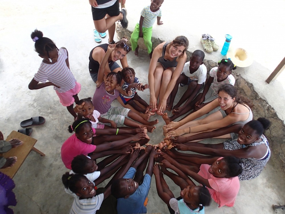 Avec les enfants de Croix-des-Bouquets