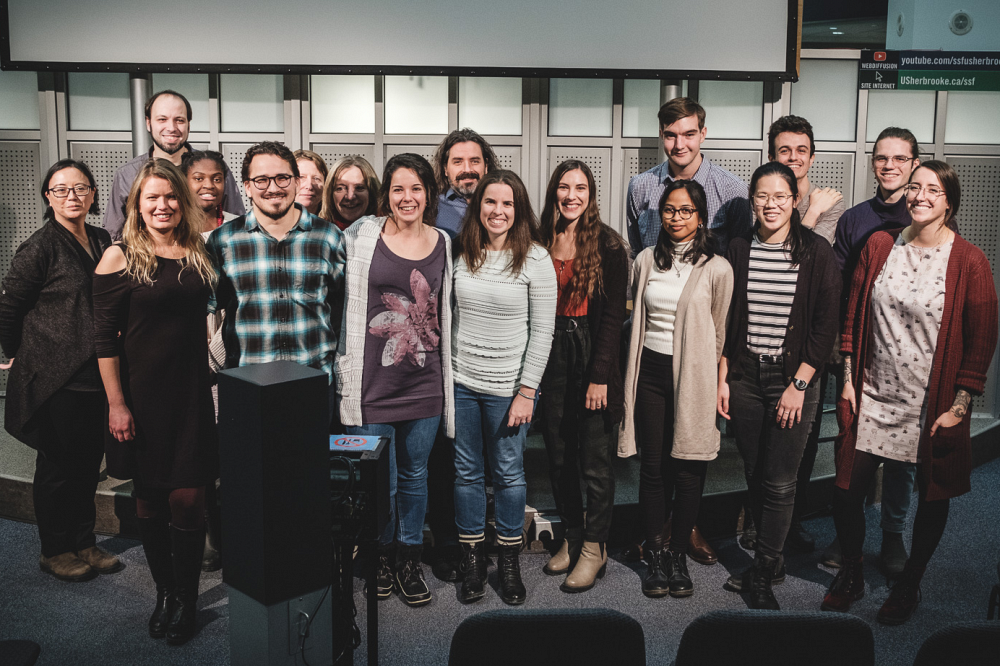De gauche &agrave; droite, au premier plan&nbsp;: AnneMarie Taravella, Anne-Marie Royer-Gaucher, Marc-Andr&eacute; Audette, &Eacute;milie Vigneau-Roy, Kasandra Pelletier, Chlo&eacute; Pinard, Fy Raelison, Noa Gauthier, Olivia Letendre-Dutil. &Agrave; l&rsquo;arri&egrave;re-plan&nbsp;: Gabriel Duchesneau, St&eacute;phanie Rochette, H&eacute;lo&iuml;se Duhaime, Denise Latreille, Christian Petit, F&eacute;lix-Antoine Roux, Rapha&euml;l Bosco, Antoine Hersberger.