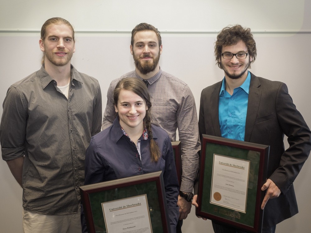 Olivier &Eacute;mond, J&eacute;r&eacute;mi Roch, Julien Bilodeau et Elena Waldispuehl.