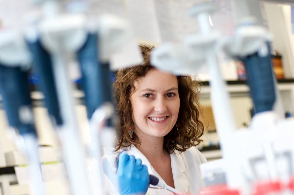 Caroline Molle, &eacute;tudiante au doctorat en biologie cellulaire au D&eacute;partement d&rsquo;anatomie et biologie cellulaire