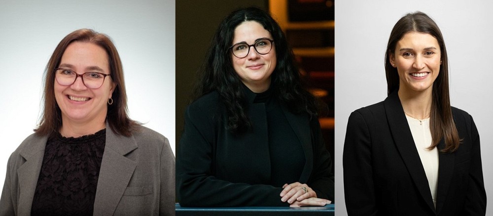 Marie-Pier Luneau (D&eacute;partement des arts, langues et litt&eacute;ratures), Elodie Massa (D&eacute;partement de marketing) et Gabrielle Patry-Beaudoin (D&eacute;partement de marketing)