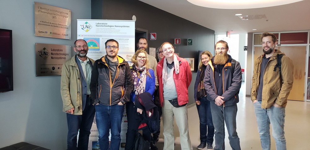 Michael Canva (LN2), Denis Machon (LN2), Camille Sonneville (Amp&egrave;re) Maxime Darnon (LN2), Michel Cabrera (Amp&egrave;re), Bruno Allard (Amp&egrave;re), Marie Fr&eacute;n&eacute;a-Robin (Amp&egrave;re), Philippe Lombard (Amp&egrave;re) et Julien Marchalot (Amp&egrave;re)