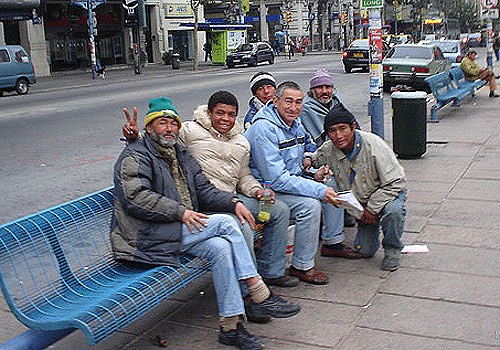 Quelques Montevideanos prennent la pose.