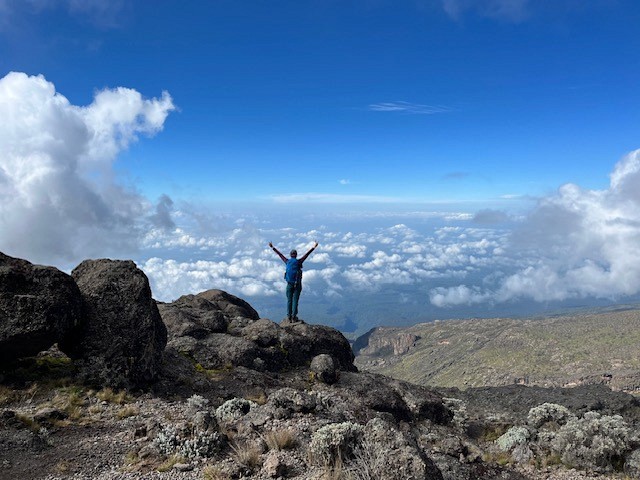 L'arriv&eacute;e au sommet du Kilimandjaro