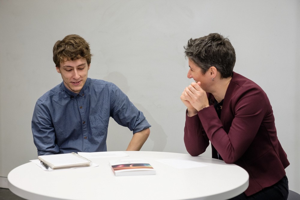 Tristan Rivard et Isabelle Lacroix (Photo prise avant l'entr&eacute;e en vigueur des mesures sociosanitaires)