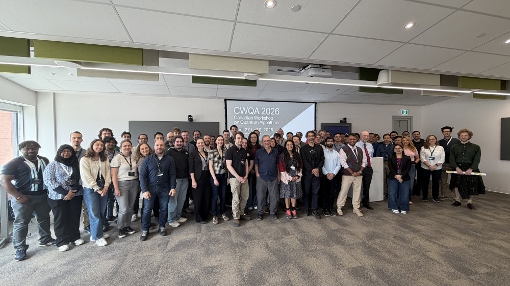 Quelque des&nbsp;90 participantes et participants&nbsp;venus des quatre coins du pays, repr&eacute;sentants&nbsp;20 universit&eacute;s et centres de recherche&nbsp;ainsi qu&rsquo;une douzaine d&rsquo;acteurs cl&eacute;s de l&rsquo;industrie quantique qui ont assist&eacute; au&nbsp;Canadian Workshop on Quantum Algorithms (CWQA 2026).