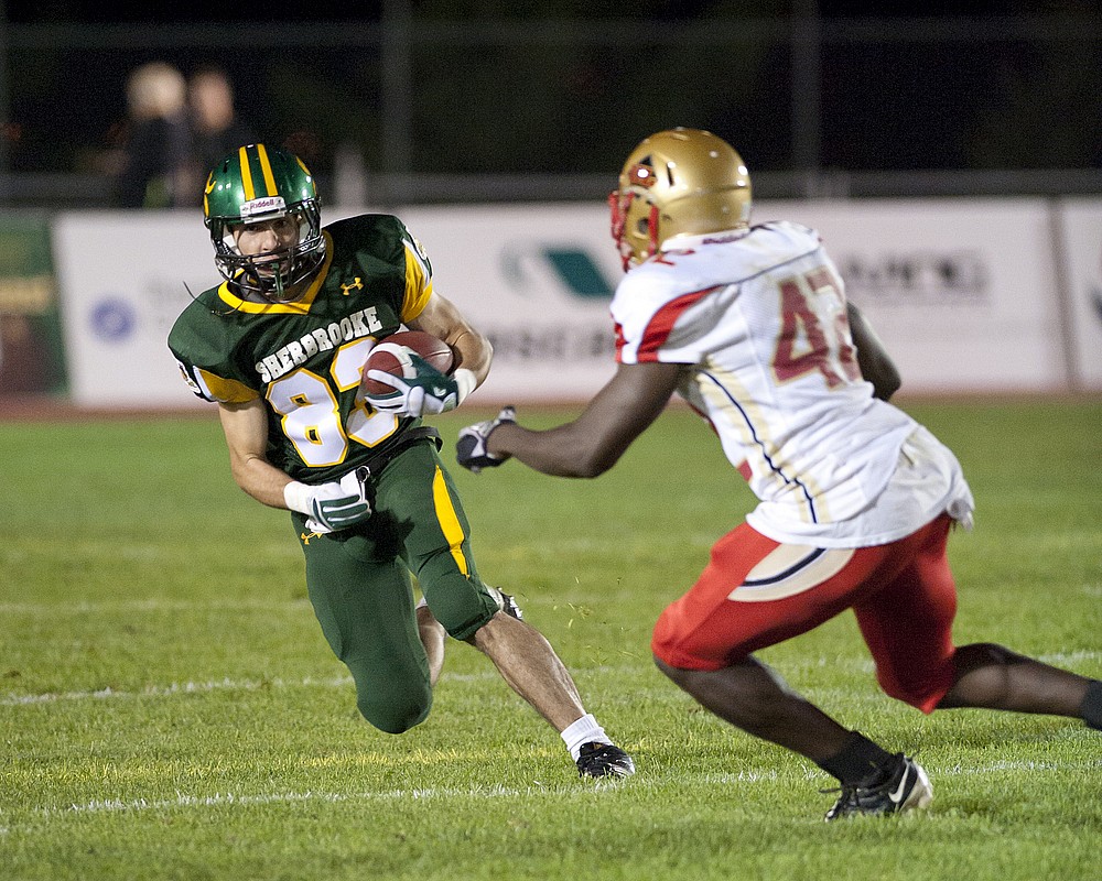 Le retourneur Rapha&euml;l Gagn&eacute; est actuellement premier au pays pour les retours de bott&eacute; avec 487&nbsp;verges en 5&nbsp;matchs.