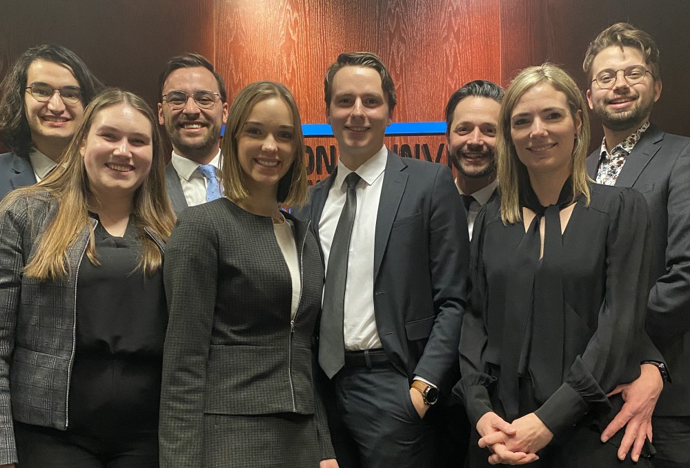 &Agrave; l&rsquo;avant&nbsp;: Orlane Huard, Victoria Cormier et Andr&eacute;e-Anne Ouimette. &Agrave; l&rsquo;arri&egrave;re&nbsp;: Etienne Madelein, Julien Dubois, Harold Martin, Dominique Gilbert et Thomas Blackburn-Boily.