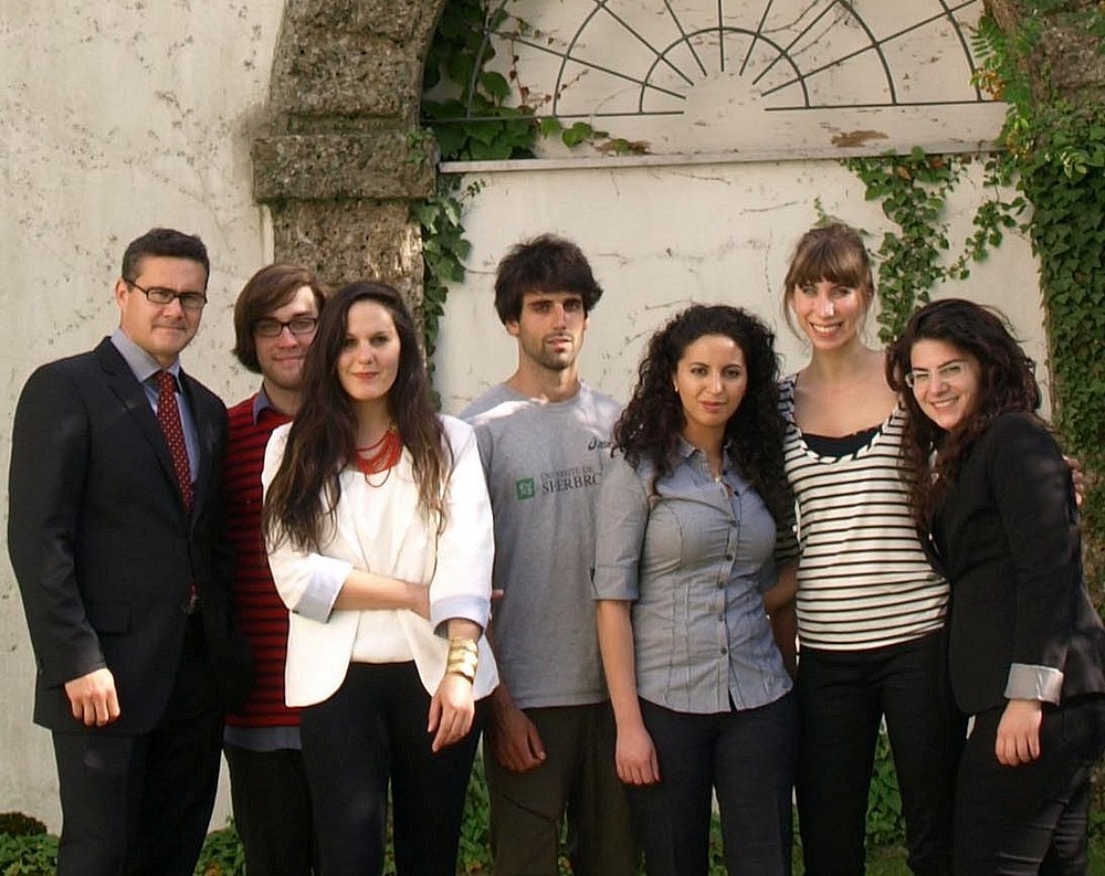 Le Pr Mathieu Devinat et les &eacute;tudiants participants.