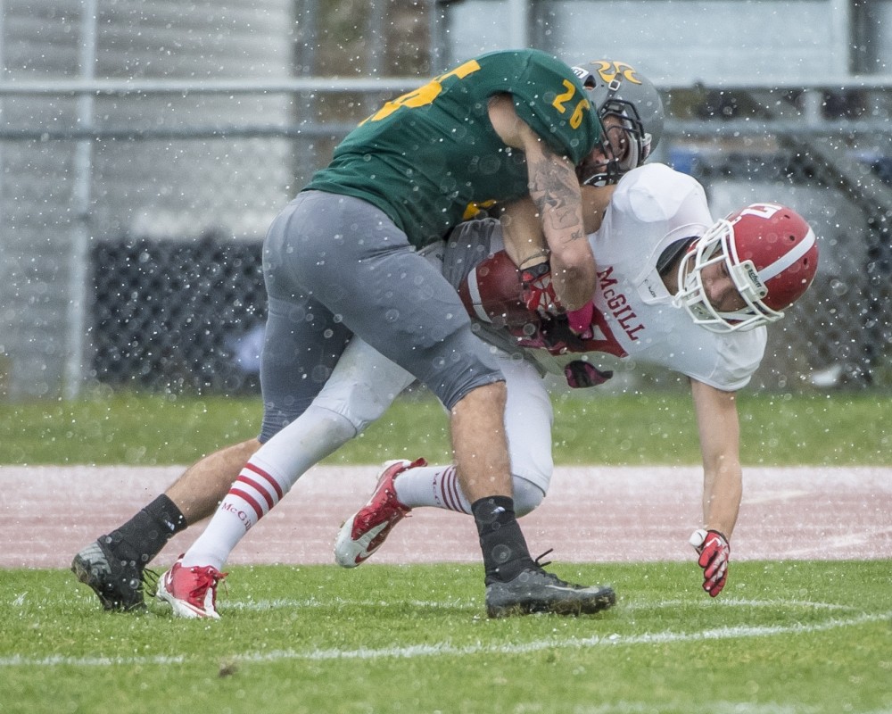 &Agrave; l'image de demi d&eacute;fensif Dorian Marius, le Vert & Or a compl&eacute;tement renvers&eacute; les Redmen le 17 octobre au stade de l'UdeS.