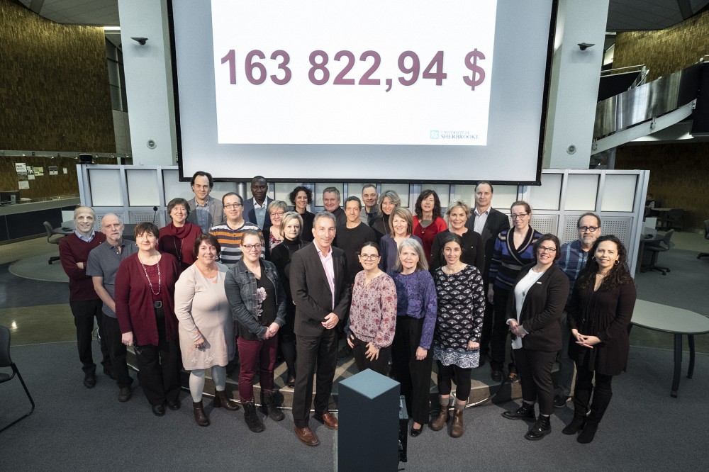 Le montant de 163 822, 94&nbsp;$ sera remis &agrave; Centraide Estrie
