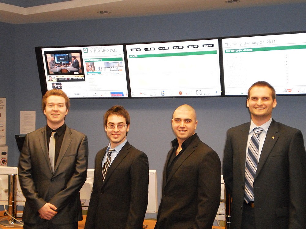 Maxime Courchesne, Alexandre Payette, Maxime D&eacute;p&ocirc;t et Philippe Germain-Gauvin.