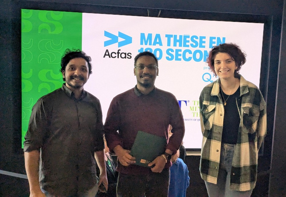 Bhanu Prakash Mookkuthala Erkaramana, Safidy Randrianiaina et Lucile Cosyn Wexsteen (photo fournie)