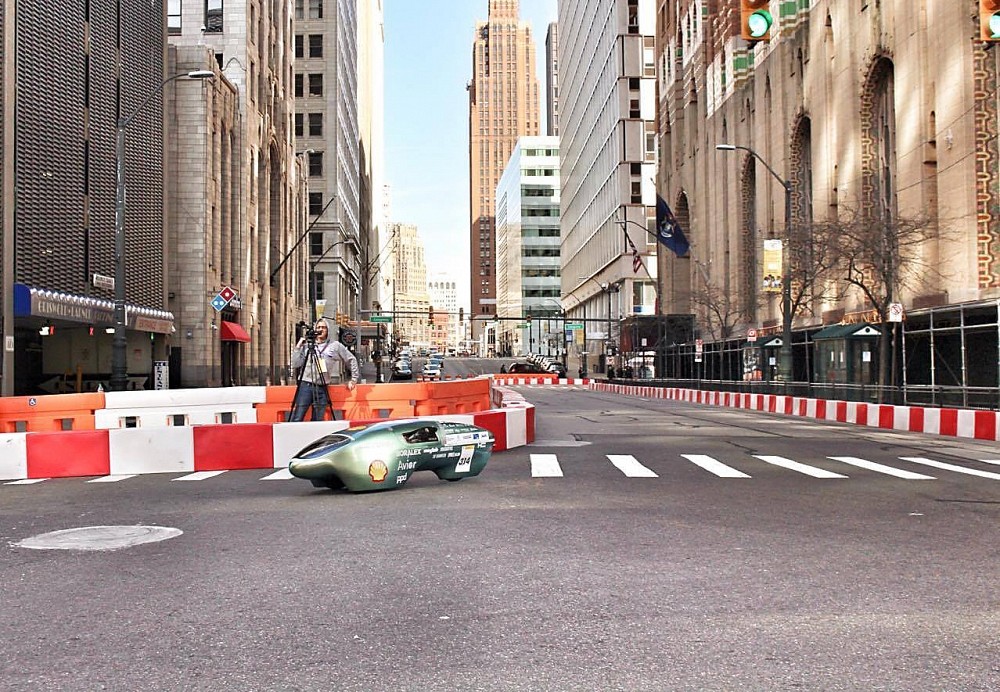 Beyond dans les rues de D&eacute;troit pendant le Shell Eco-Marathon Americas 2016... les champions incontest&eacute;s de l'Universit&eacute; de Sherbrooke !