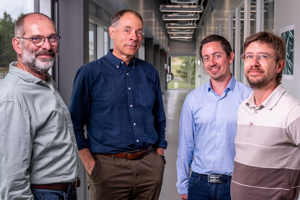 Pr Michael Canva, Pr Paul Charette, Pr Jean-Fran&ccedil;ois Bryche et Thierry Courcier.