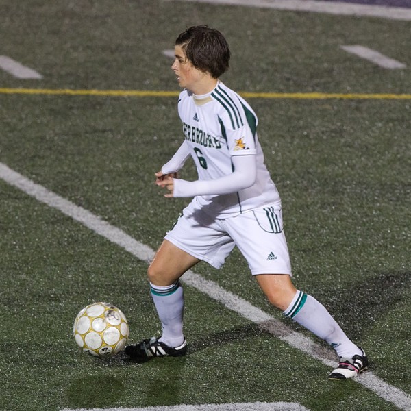 Camille Vandenberghe a marqu&eacute; le seu but du Vert & Or dans une d&eacute;faite de 3-1 face aux Carabins.