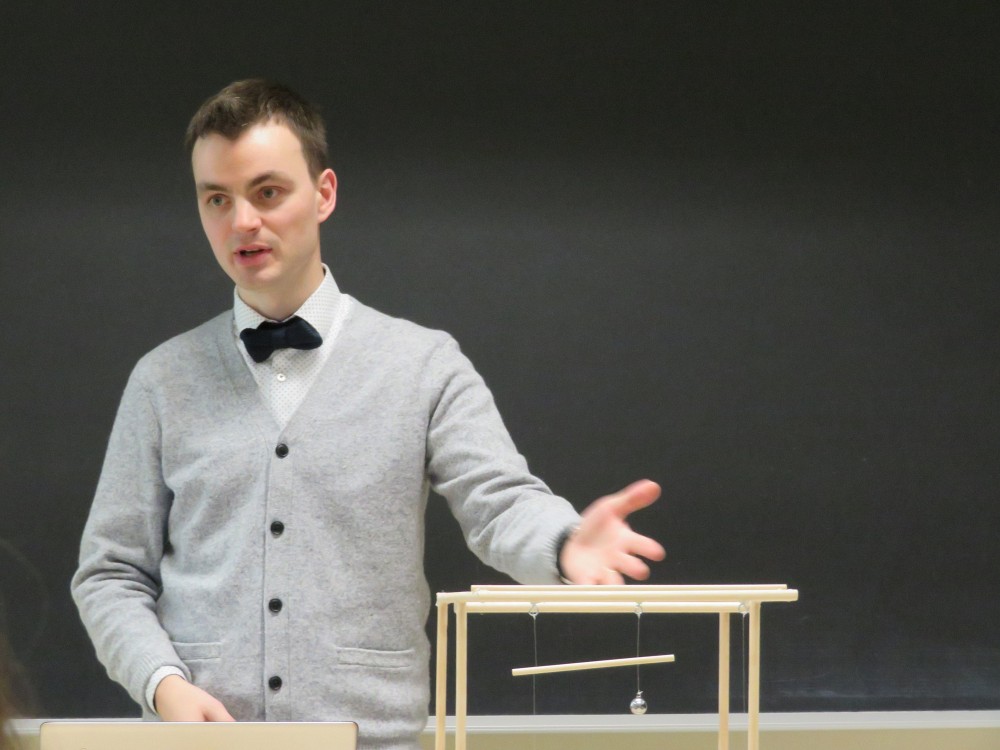 Dany Lachance-Quirion lors de sa soutenance.