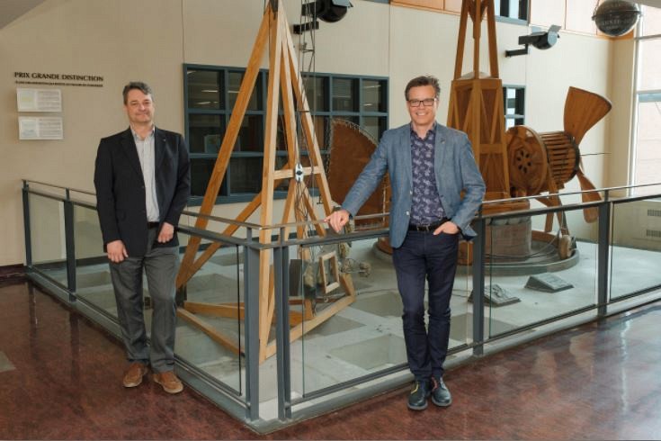 Pr Richard Ar&egrave;s, vice-doyen au d&eacute;veloppement, et Pr Patrik Doucet, doyen