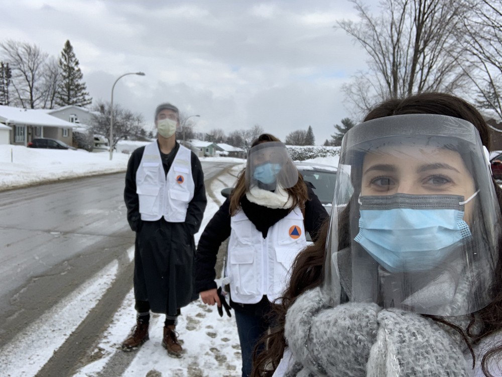 Ivan Agustin Baceski, Rapha&euml;lle Bouchard-Lajeunesse et Dounia Mouldy