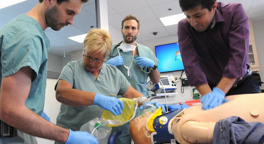 La simulation est au coeur de l'enseignement au Campus de la sant&eacute;.