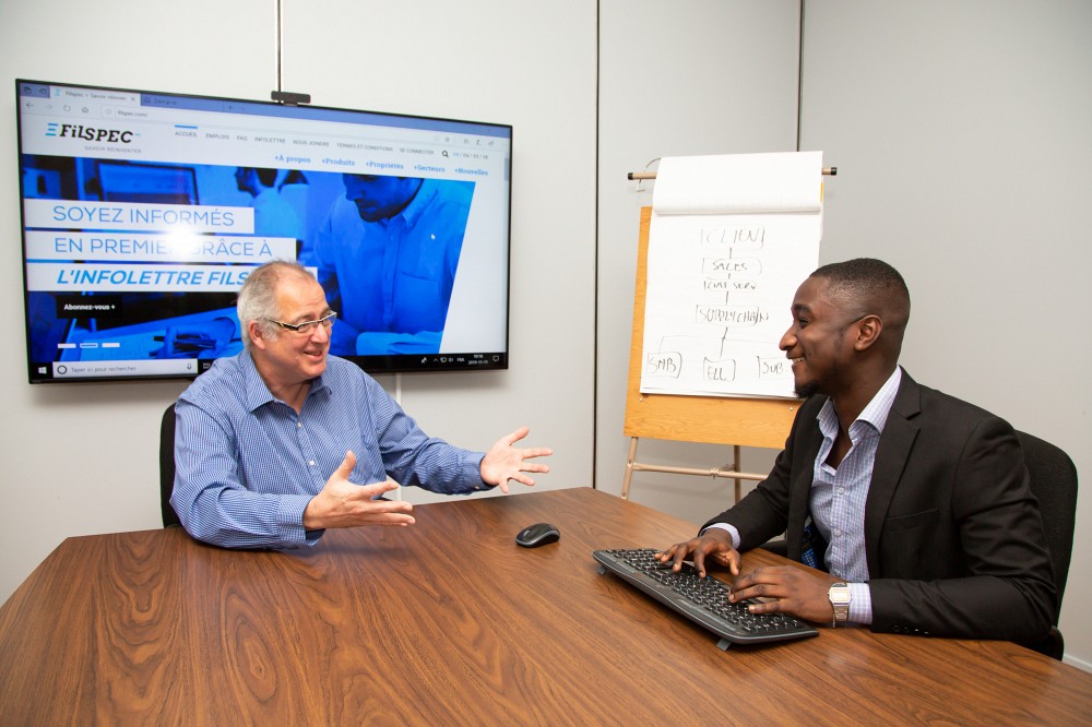 L&rsquo;entreprise sherbrookoise Filspec, qui se sp&eacute;cialise dans la fabrication de fils techniques haute performance, a la chance de compter en ses rangs Abdel-N&eacute;jib SOUMAILA, un &eacute;tudiant en informatique de gestion originaire du Niger.